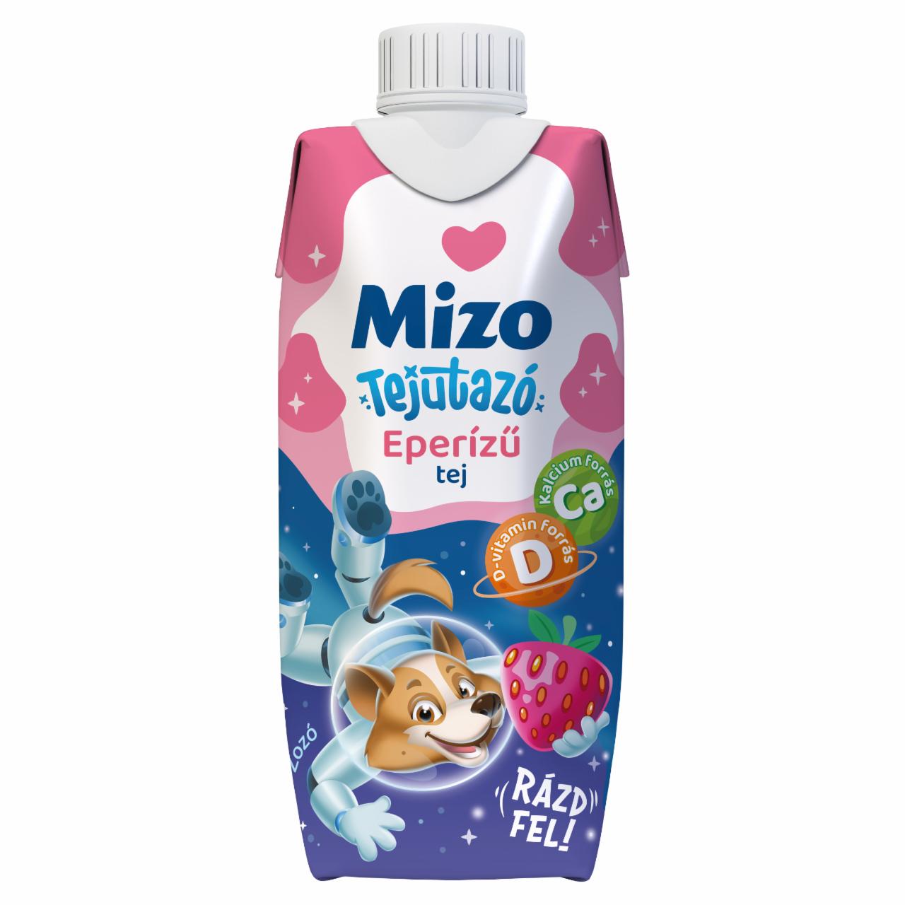 Képek - Mizo Tejutazó UHT zsírszegény eperízű tej D-vitaminnal 315 ml