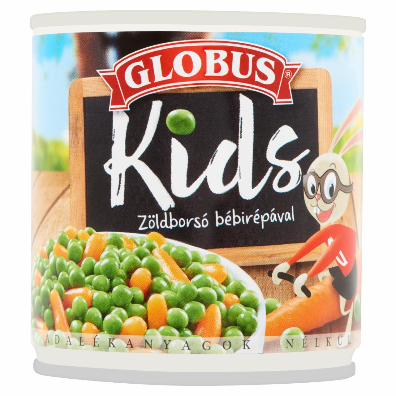 Képek - Globus Kids zöldborsó bébirépával 200 g