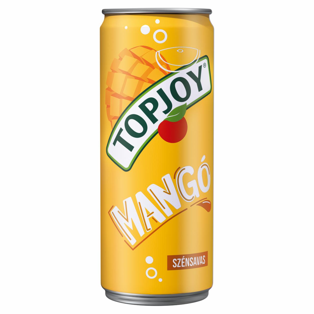 Képek - Topjoy mangó ízű szénsavas üdítőital 330 ml