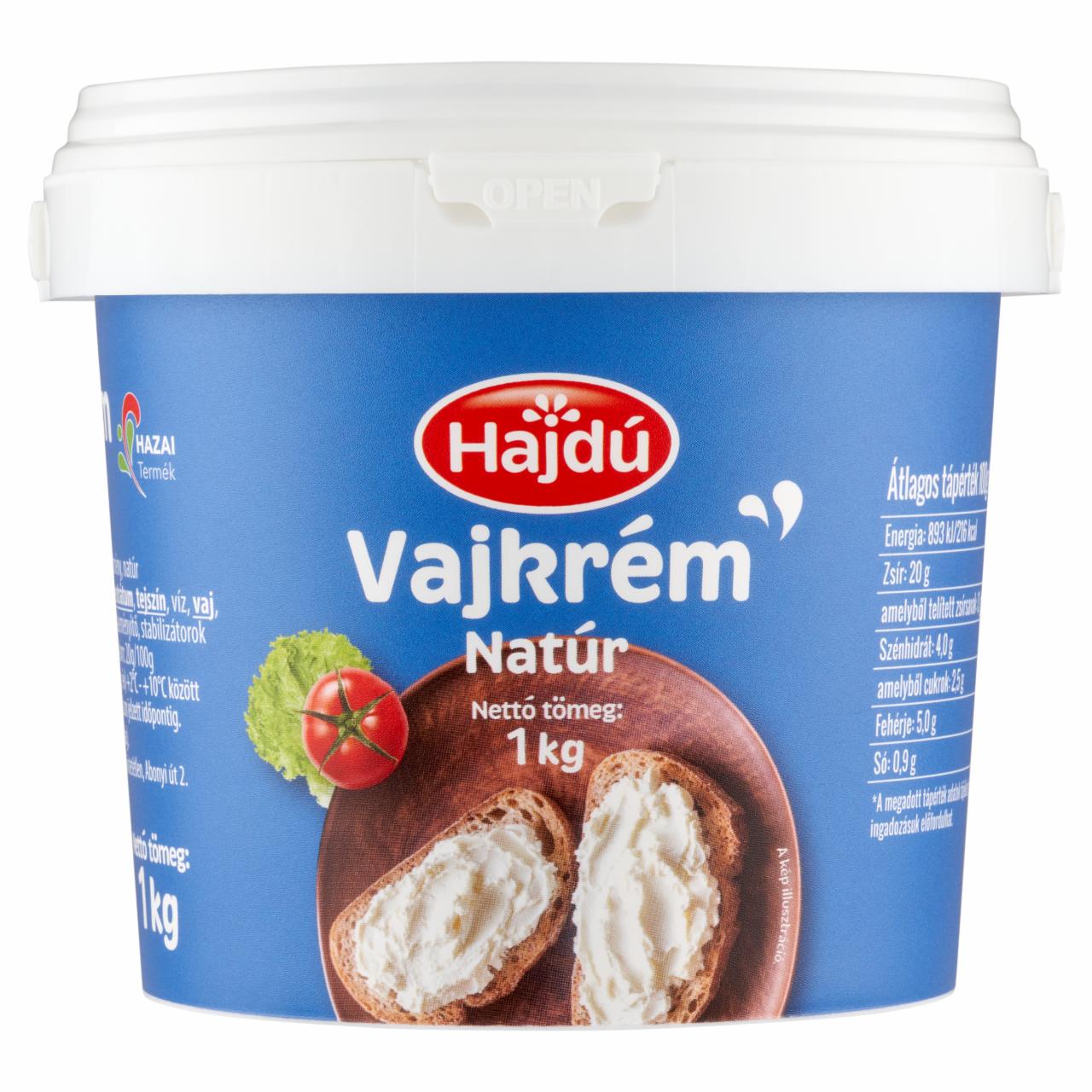 Képek - Hajdú natúr vajkrém 1 kg