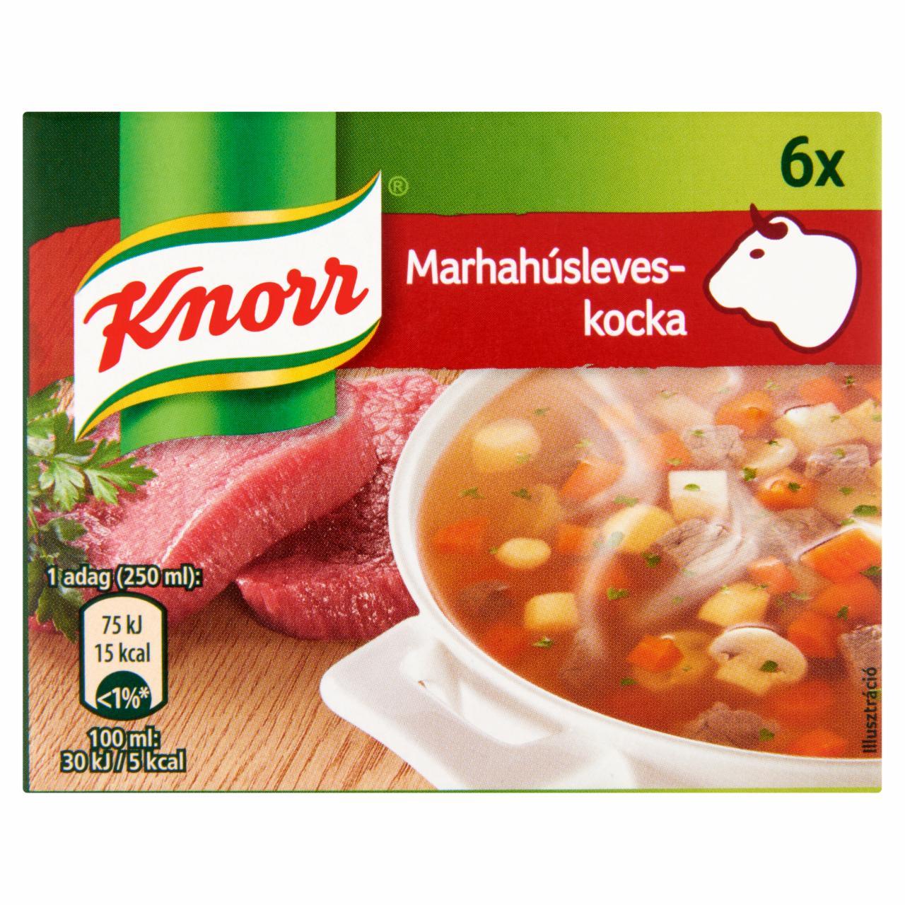 Képek - Knorr marhahúsleves-kocka 6 db 60 g