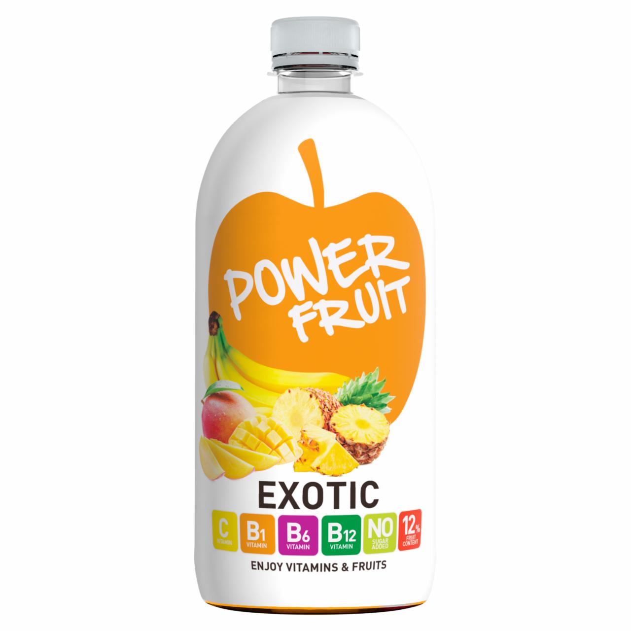 Képek - Power Fruit Exotic energiaszegény, vegyesgyümölcs ital szűrt vízzel, édesítőszerekkel 750 ml