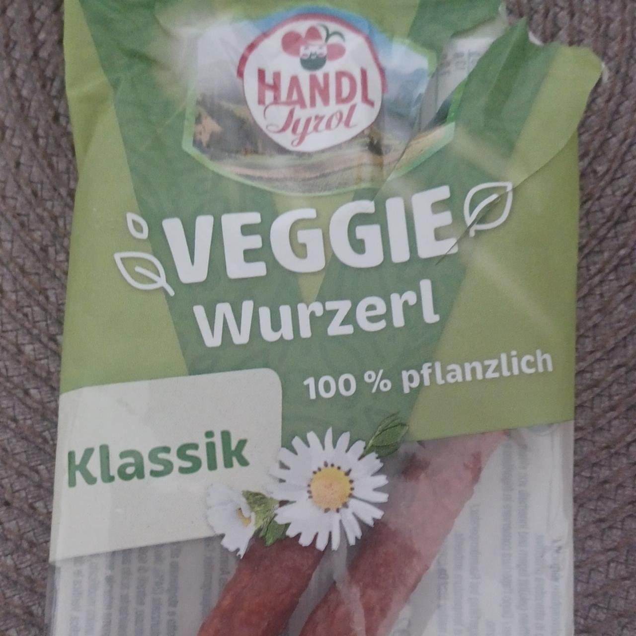 Képek - Handl Tyrol Veggie Wurzerl klasszikus kolbász stílusú snack 60 g