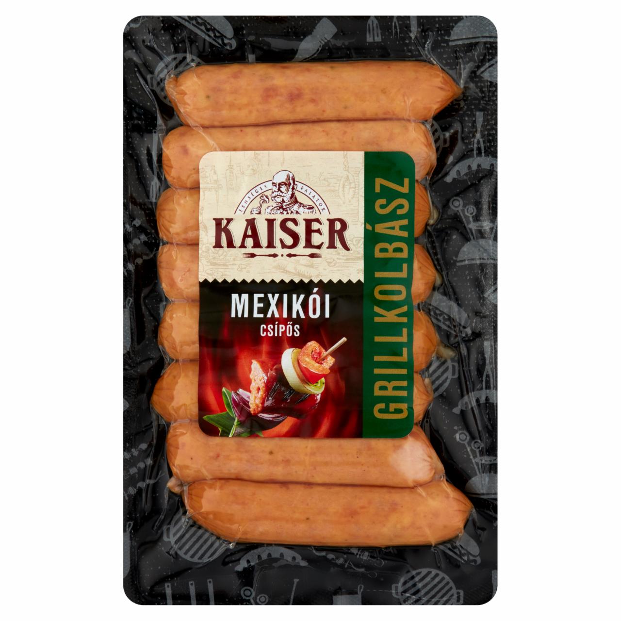 Képek - Kaiser mexikói ízesítésű csípős grillkolbász 190 g