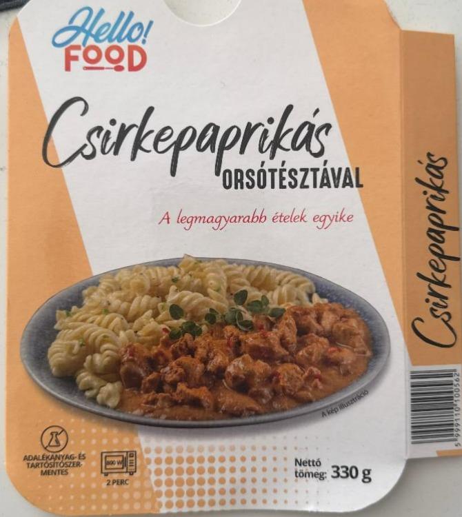 Képek - Csirkepaprikás orsótésztával Hello! Food