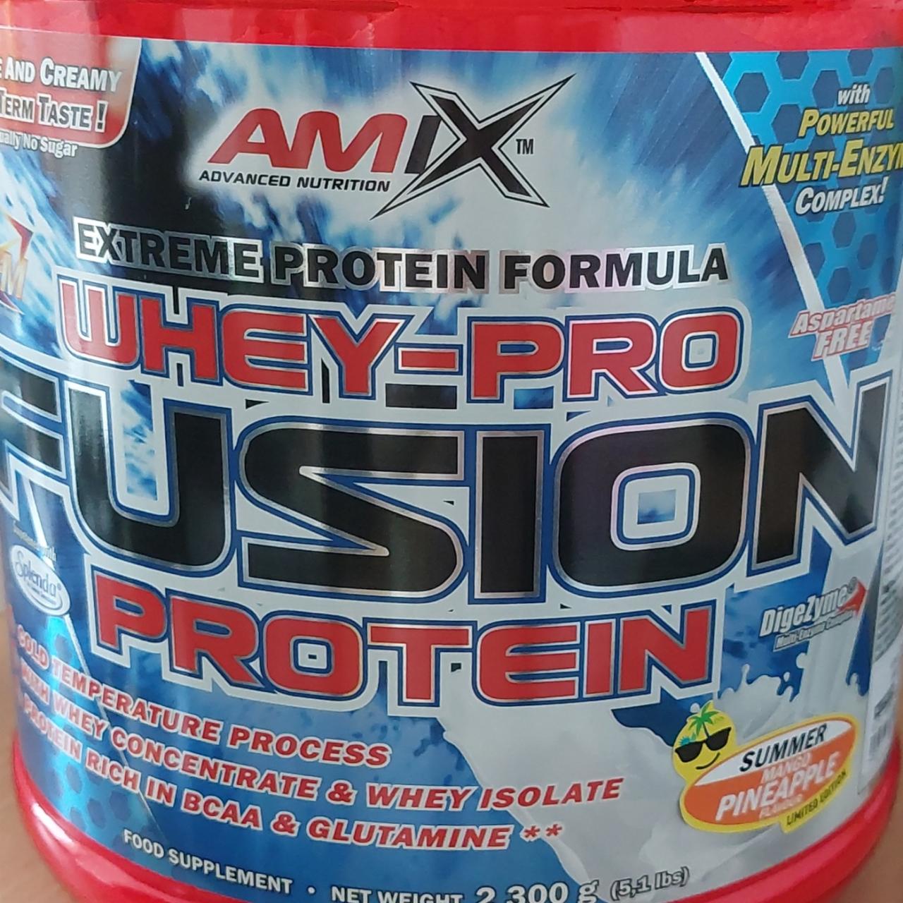 Képek - Whey pro fusion protein mango-pineapple AmiX