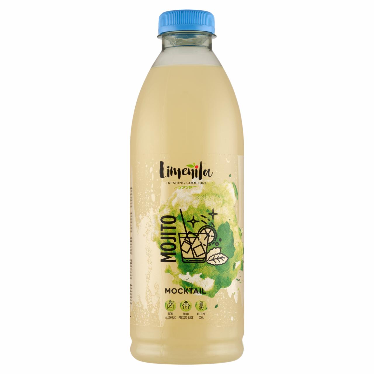 Képek - Limenita Mocktail Mojito szénsavmentes mentával ízesített alkoholmentes ital 1 l