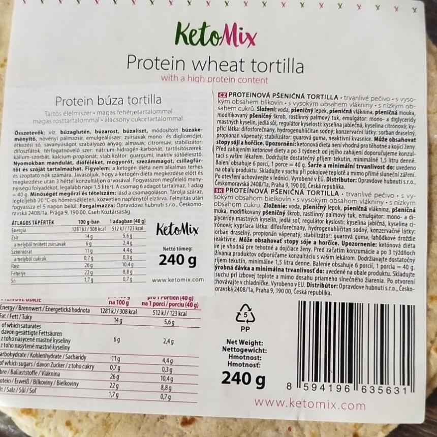 Képek - Protein wheat tortilla KetoMix