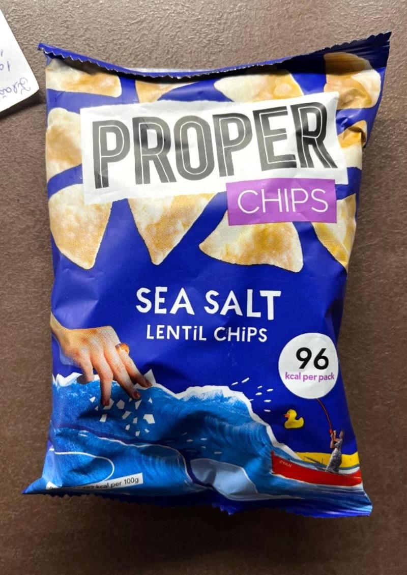 Képek - Sea salt lentil chips Proper chips