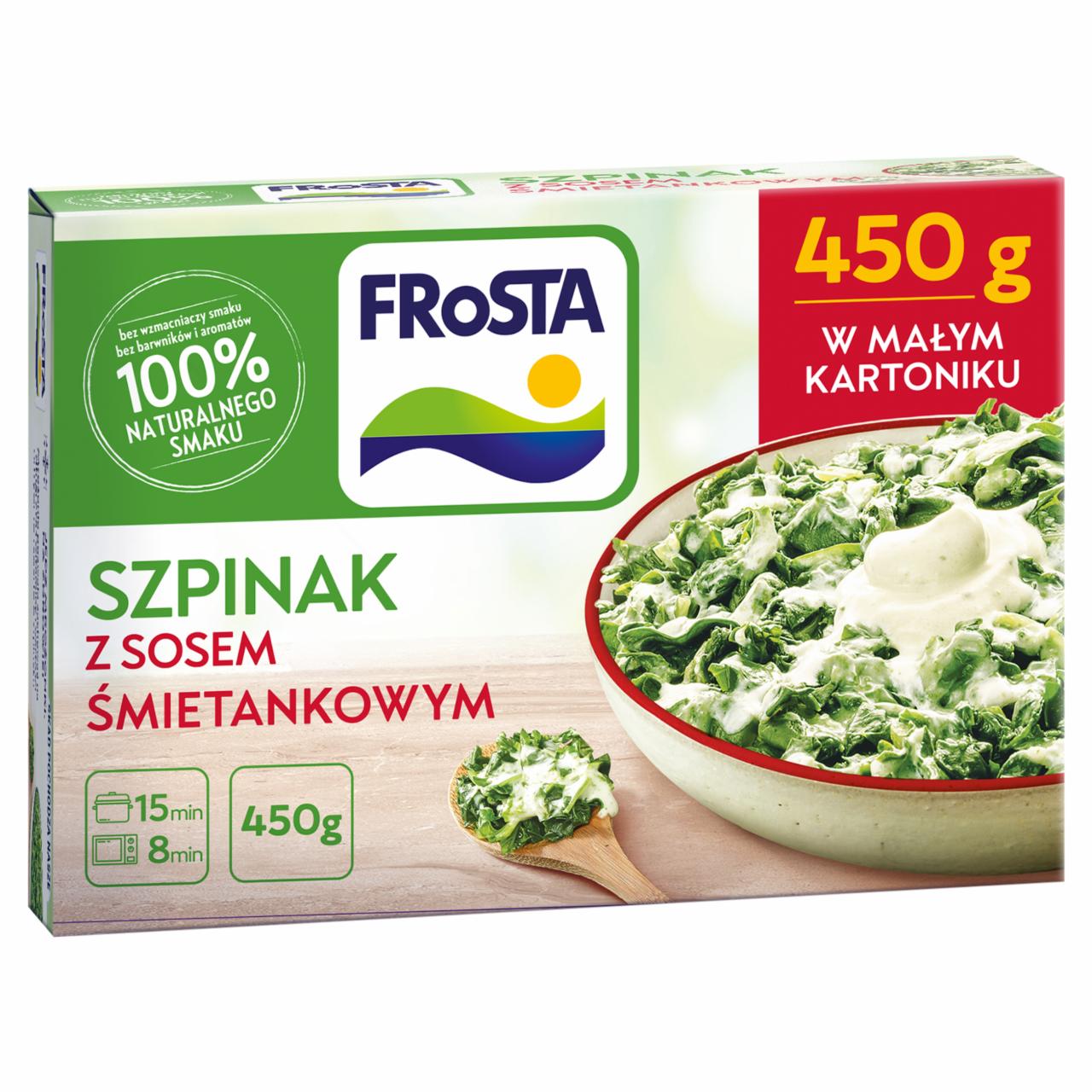 Képek - FRoSTA gyorsfagyasztott spenót tejszínes szósszal 450 g