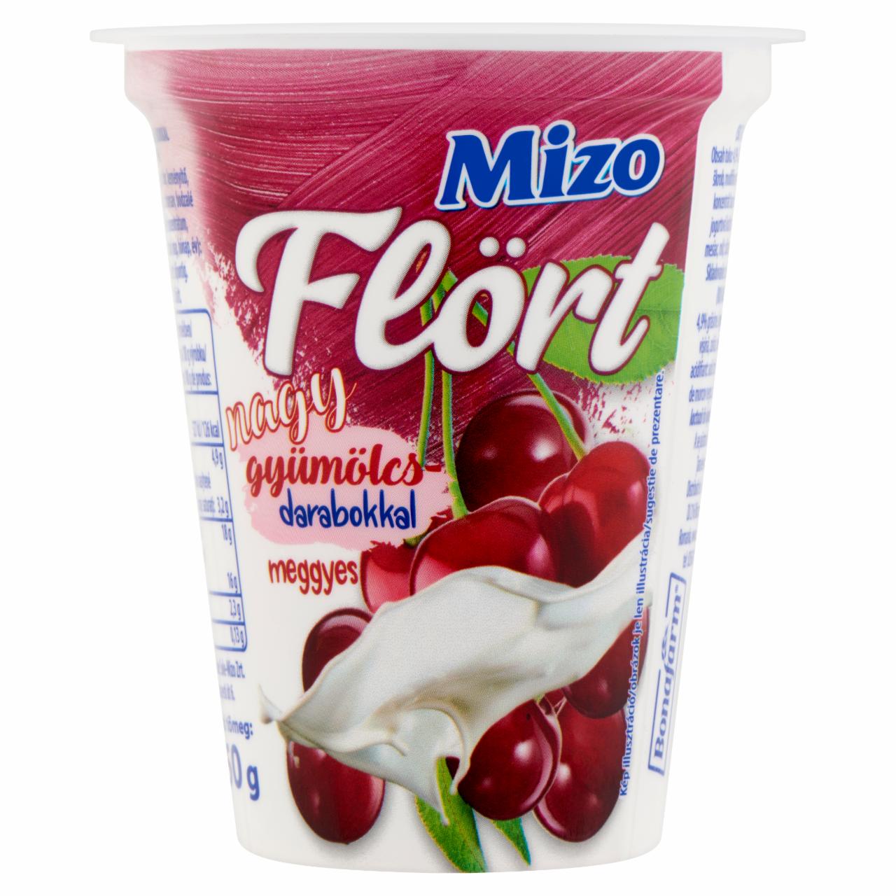 Képek - Mizo Flört meggyes joghurt nagy gyümölcsdarabokkal 150 g