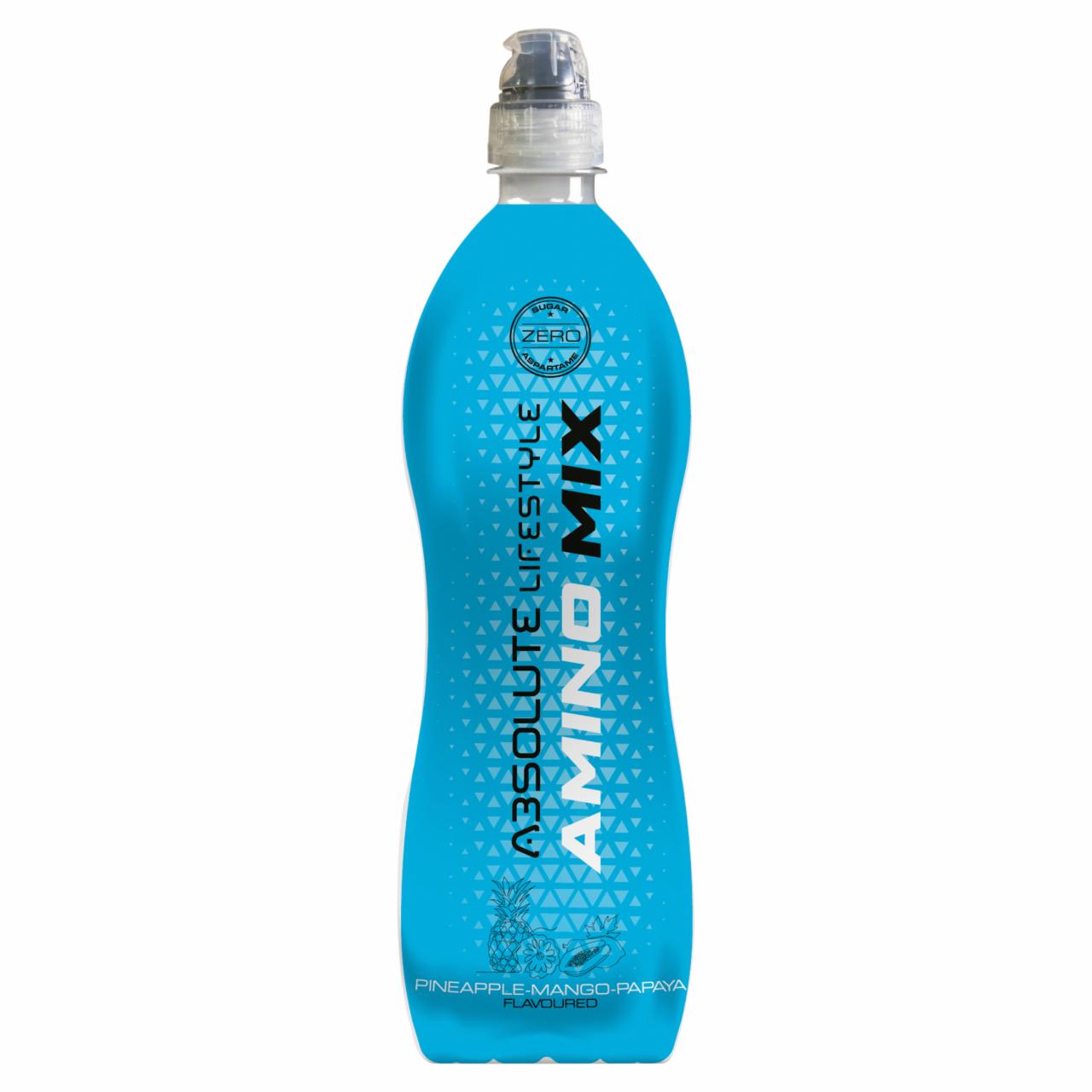 Képek - Absolute LifeStyle Amino Mix energiamentes ananász-mangó-papaya ízű szénsavmentes üdítőital 600 ml