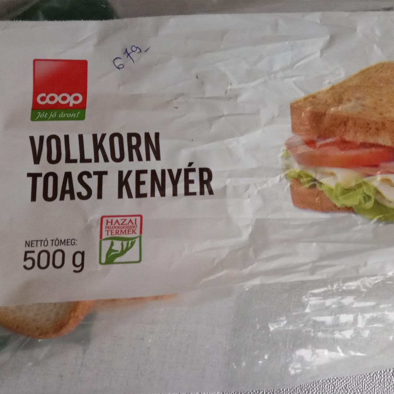 Képek - Vollkorn toast kenyér Coop