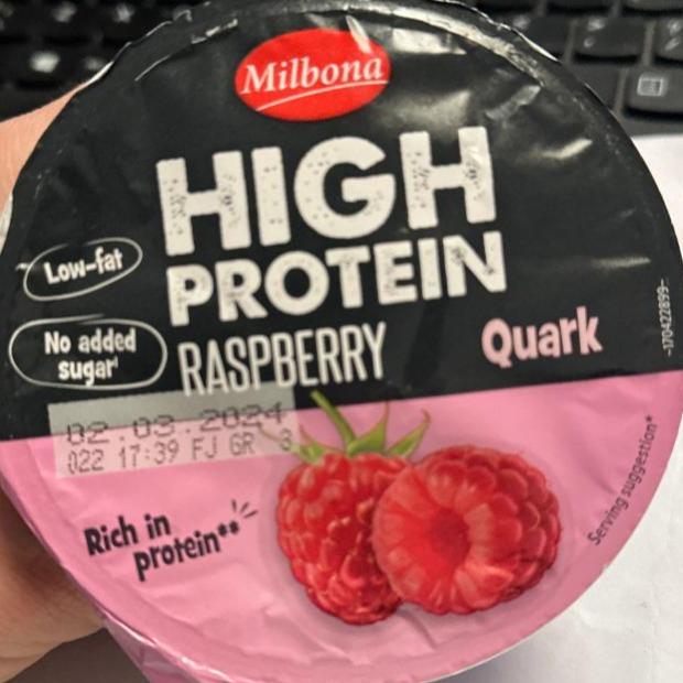 Képek - High protein raspberry quark Milbona