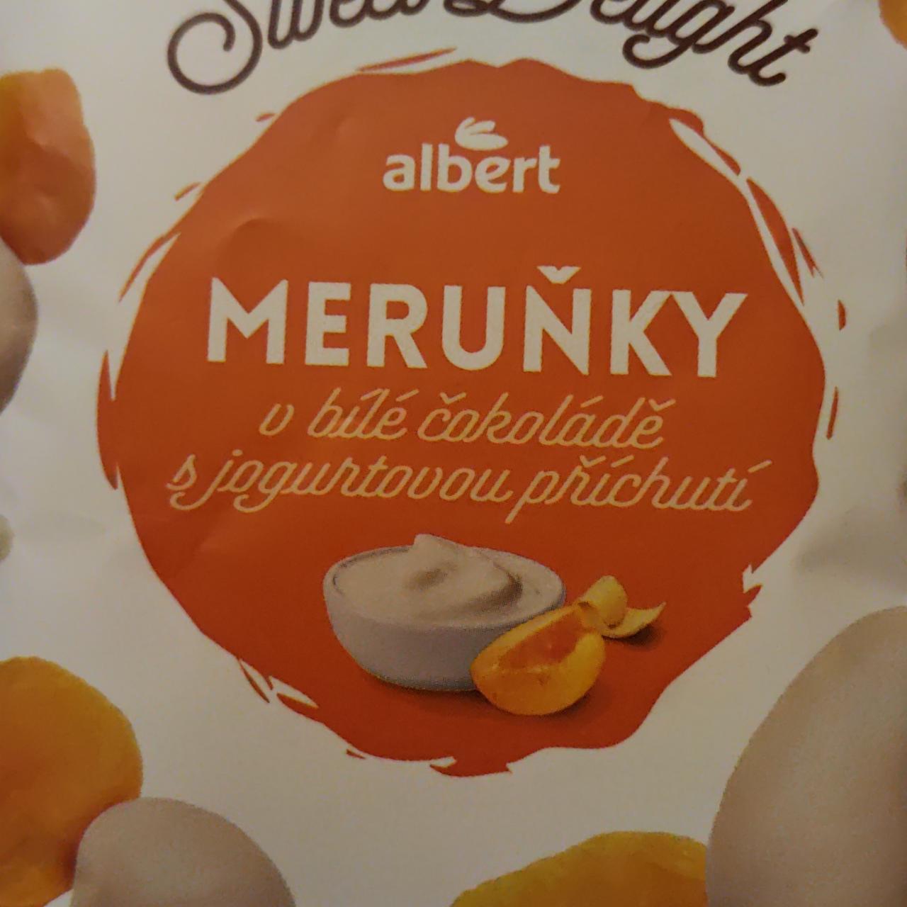 Képek - Meruňky v bílé čokoládě s jogurtovou příchutí Albert Sweet Delight