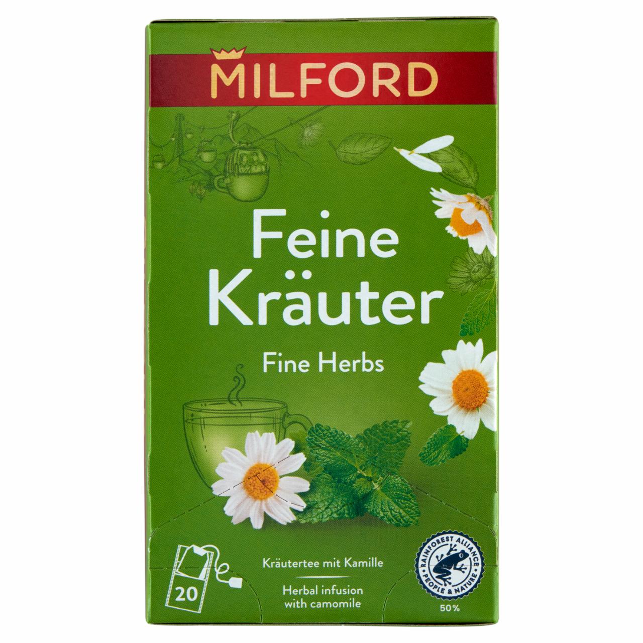 Képek - Milford gyógynövényes teakeverék 20 filter 40 g