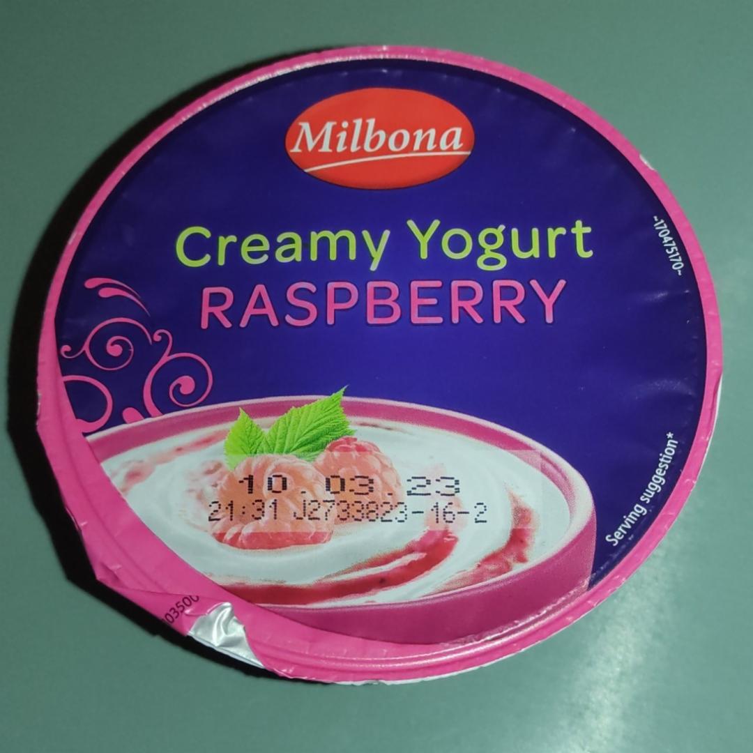 Képek - Creamy yogurt Raspberry Milbona