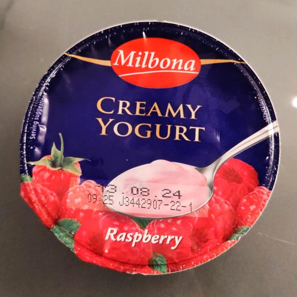 Képek - Creamy yogurt Raspberry Milbona