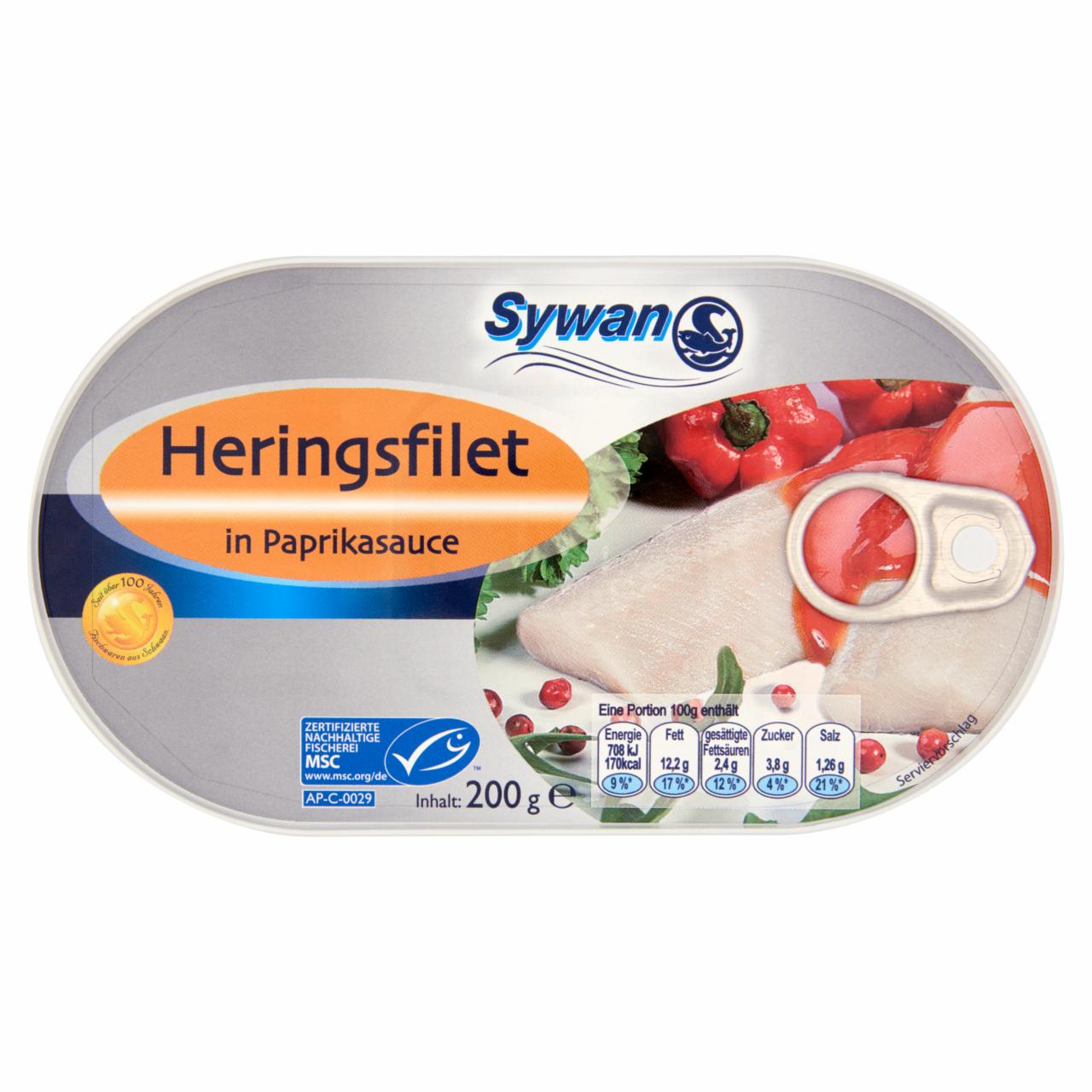 Képek - Sywan heringfilé paprikaszószban 200 g