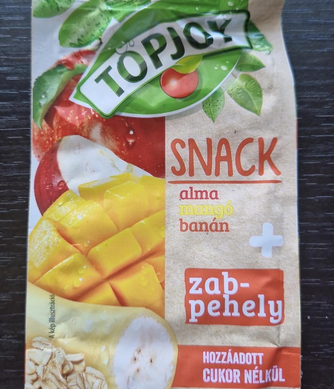 Képek - Snack alma, mangó, banán + zabpehely Topjoy