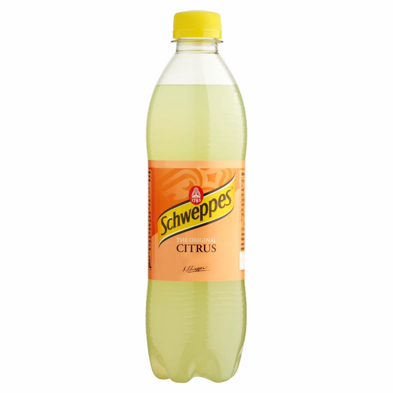 Képek - Schweppes Citrus csökkentett energiatartalmú szénsavas üdítőital 0,5