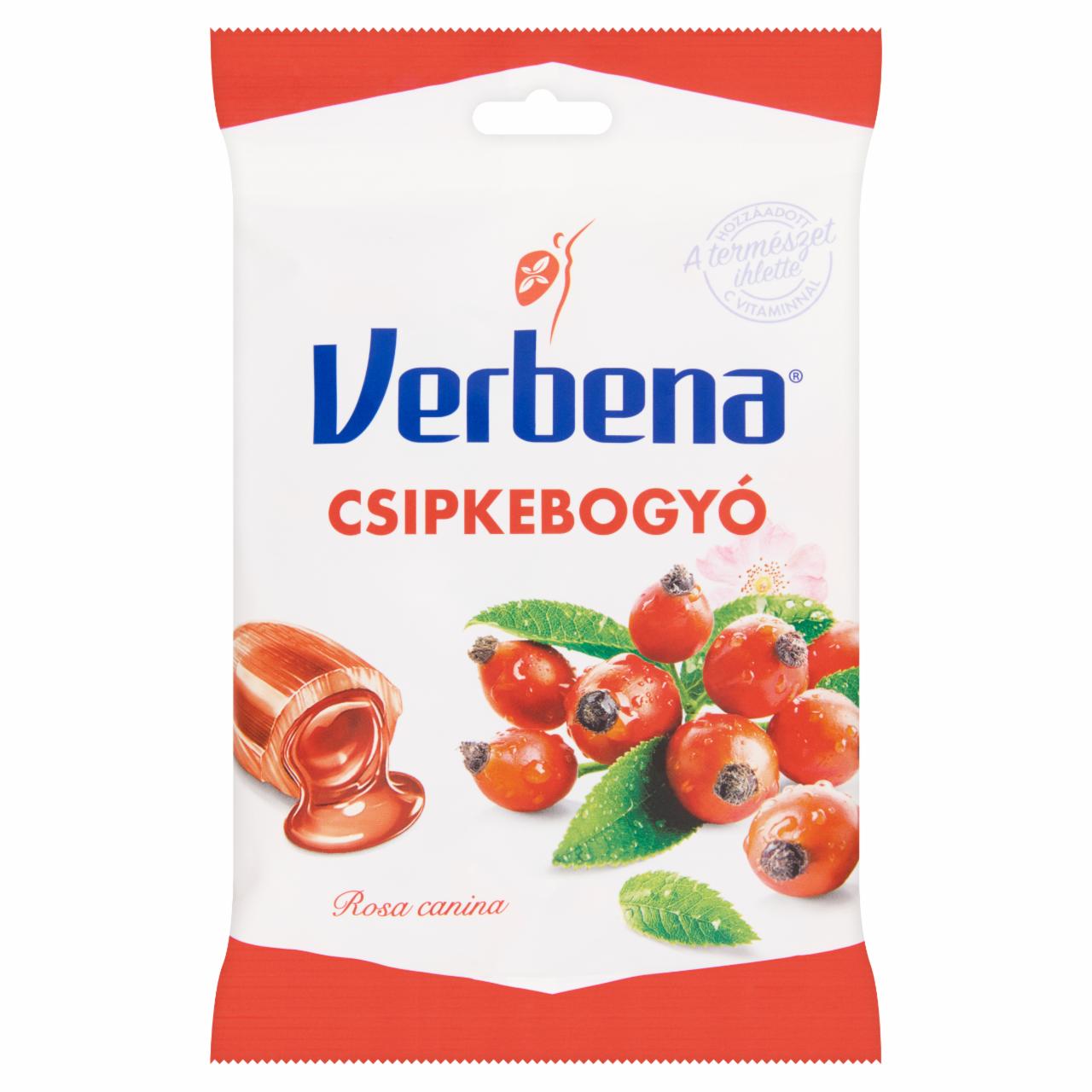 Képek - Verbena töltött keménycukorka csipkebogyó kivonattal és C-vitaminnal 60 g