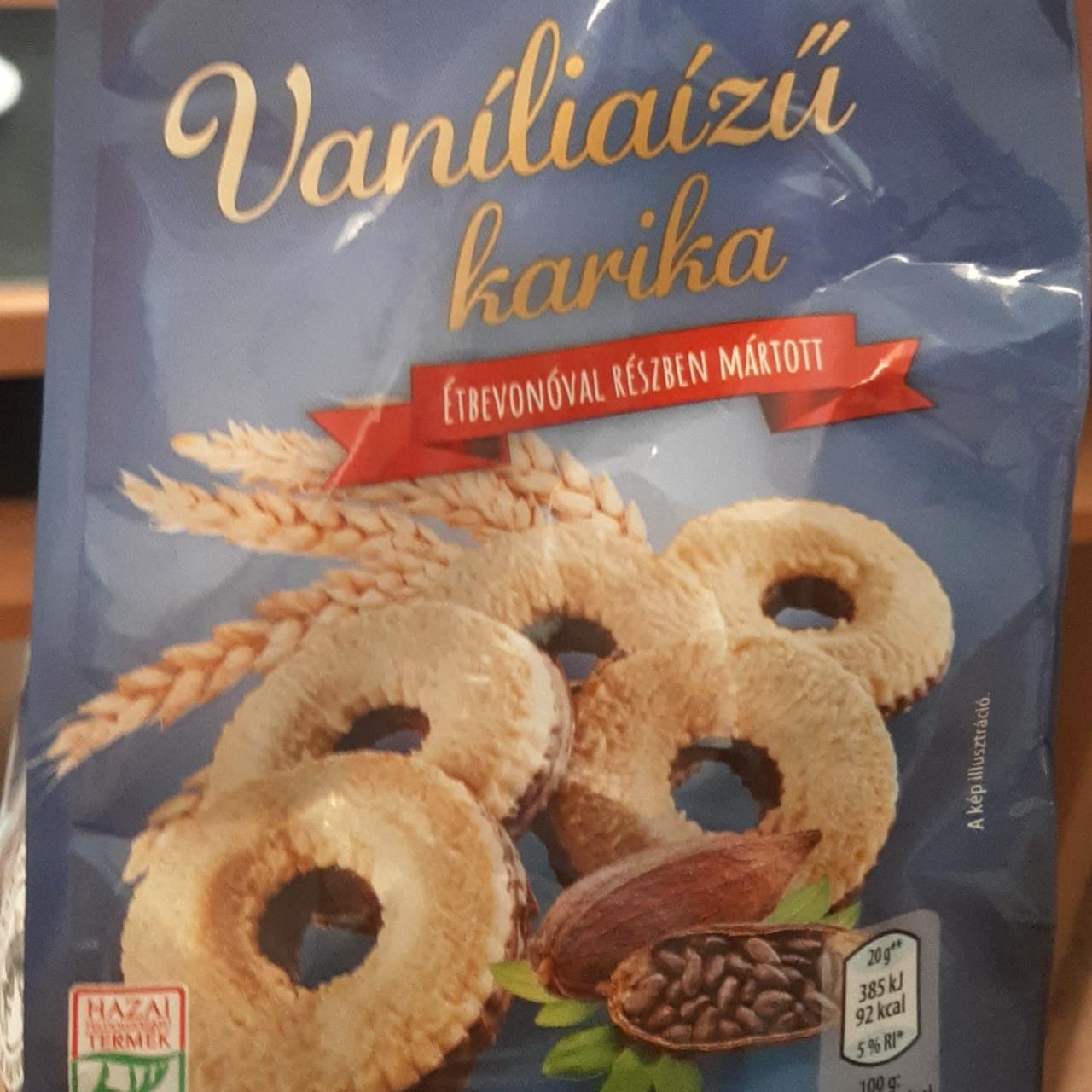 Képek - Vaniliaízű karika étbevonóval részben mártott Finest Bakery