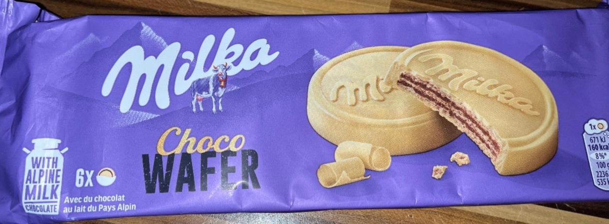 Képek - Milka Choco Wafer kakaós töltelékkel töltött, alpesi tejcsokoládéval bevont ostya 30 g