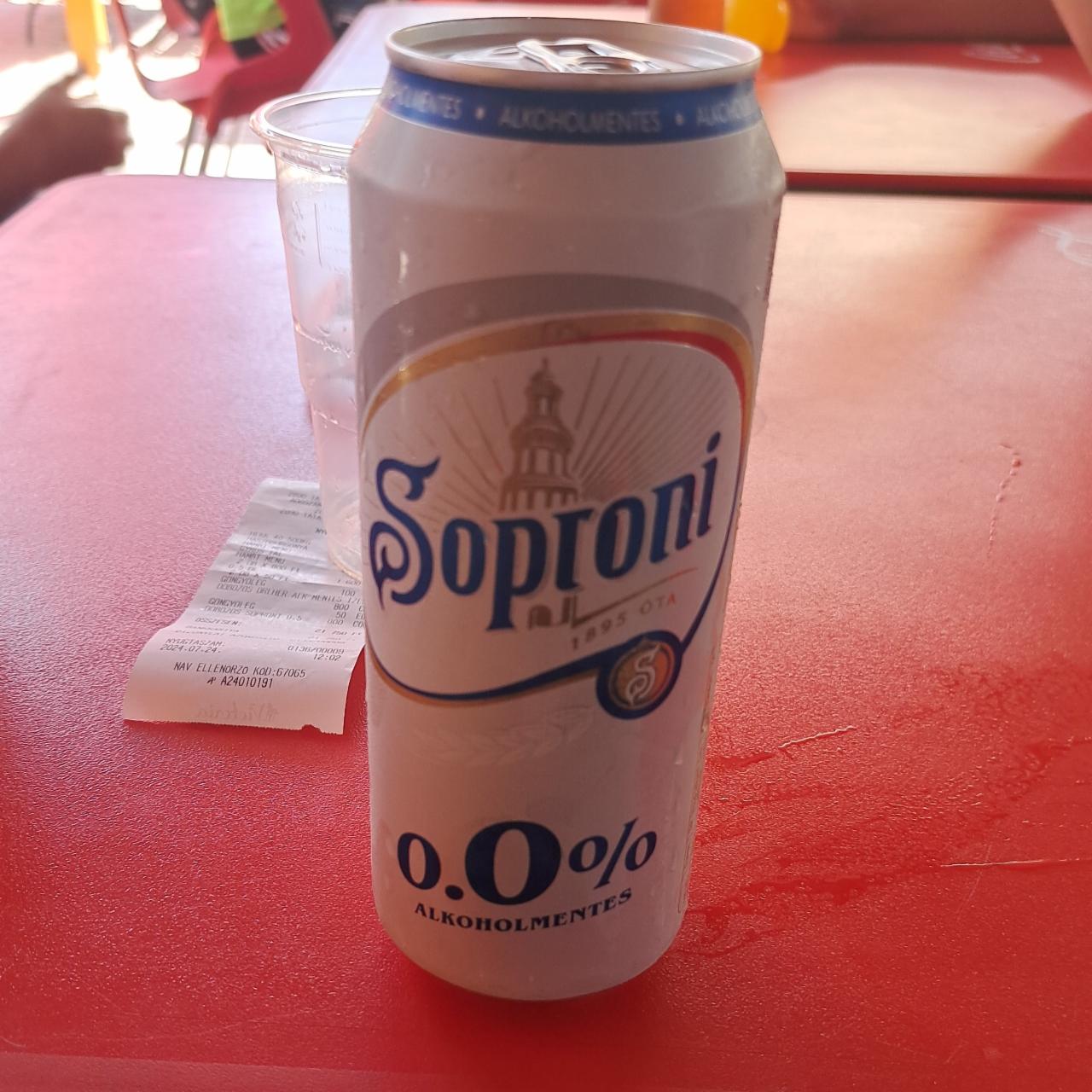 Képek - Soproni alkoholmentes világos sör 500 ml