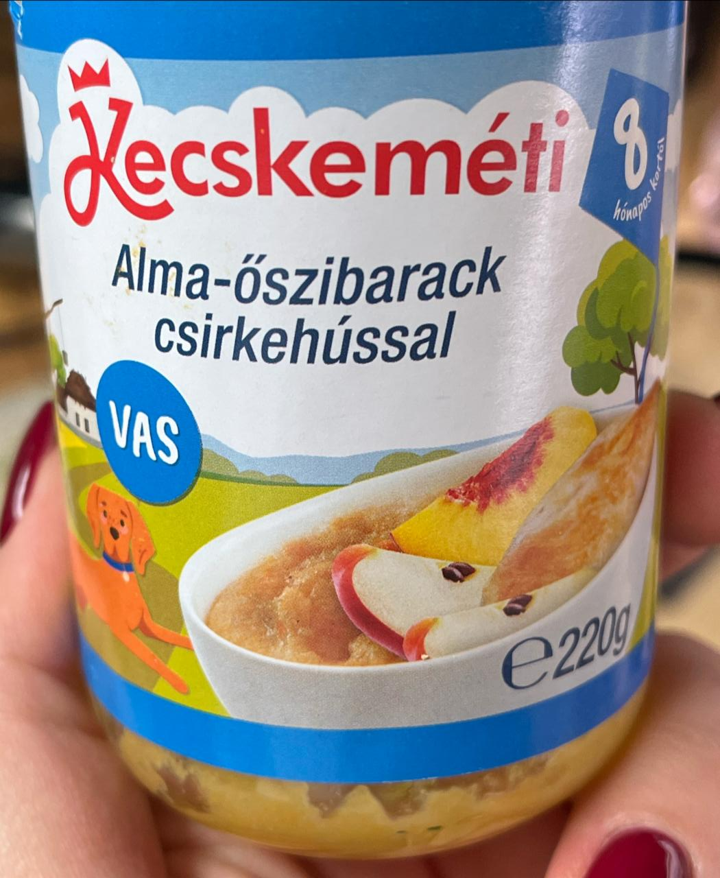 Képek - Alma-őszibarack csirkehússal Kecskeméti