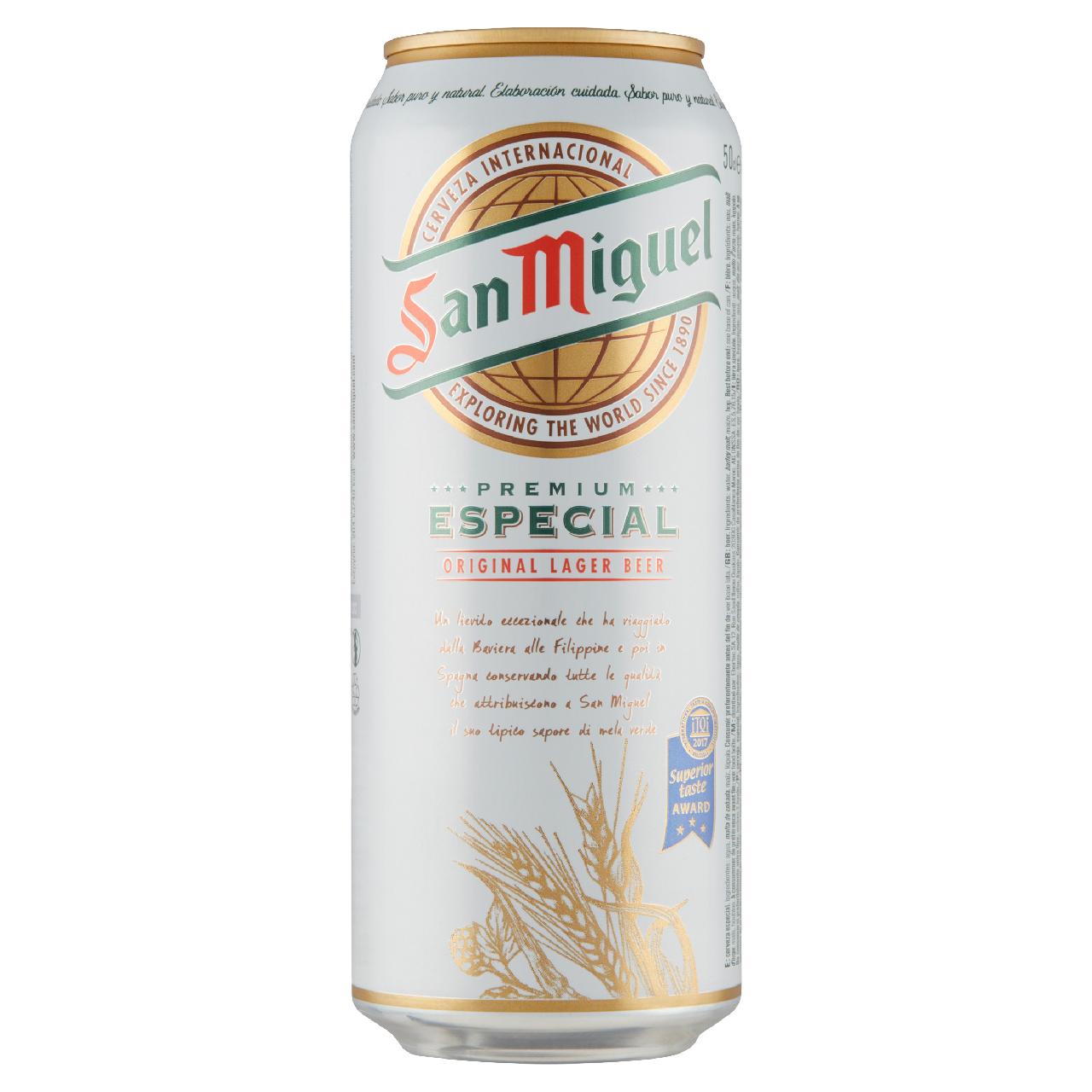 Képek - San Miguel prémium világos sör 5,4% 0,5 l