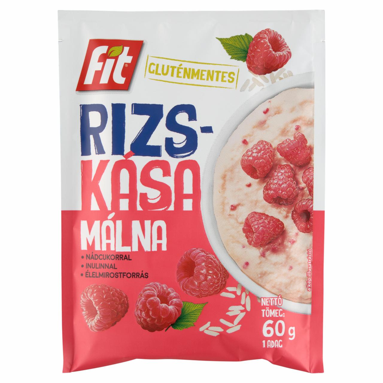 Képek - Fit gluténmentes málnás rizskása 60 g