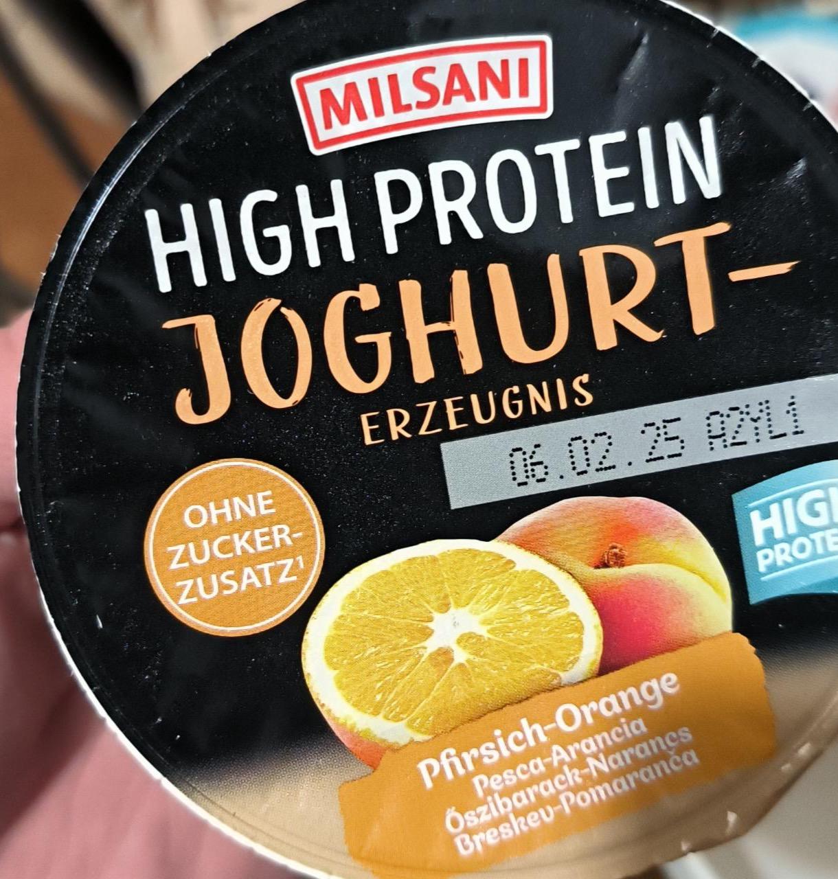 Képek - High protein joghurt Pfirsich-orange Milsani