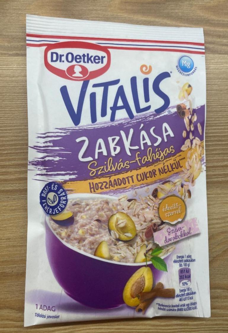 Képek - Vitalis Zabkása Szilvás-fahéjas hozzáadott cukor nélkül Dr.Oetker