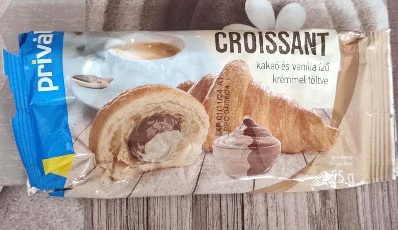 Képek - Croissant Kakaó és vanília ízű krémmel töltve Privát