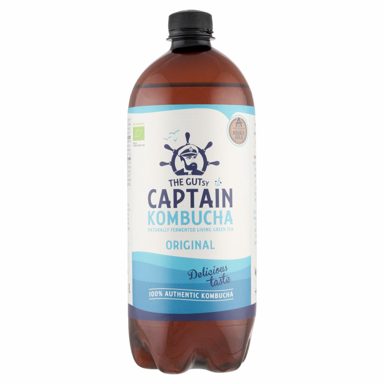 Képek - The Gutsy Captain Kombucha Original bio enyhén szénsavas fermentált zöld teaital 1 l