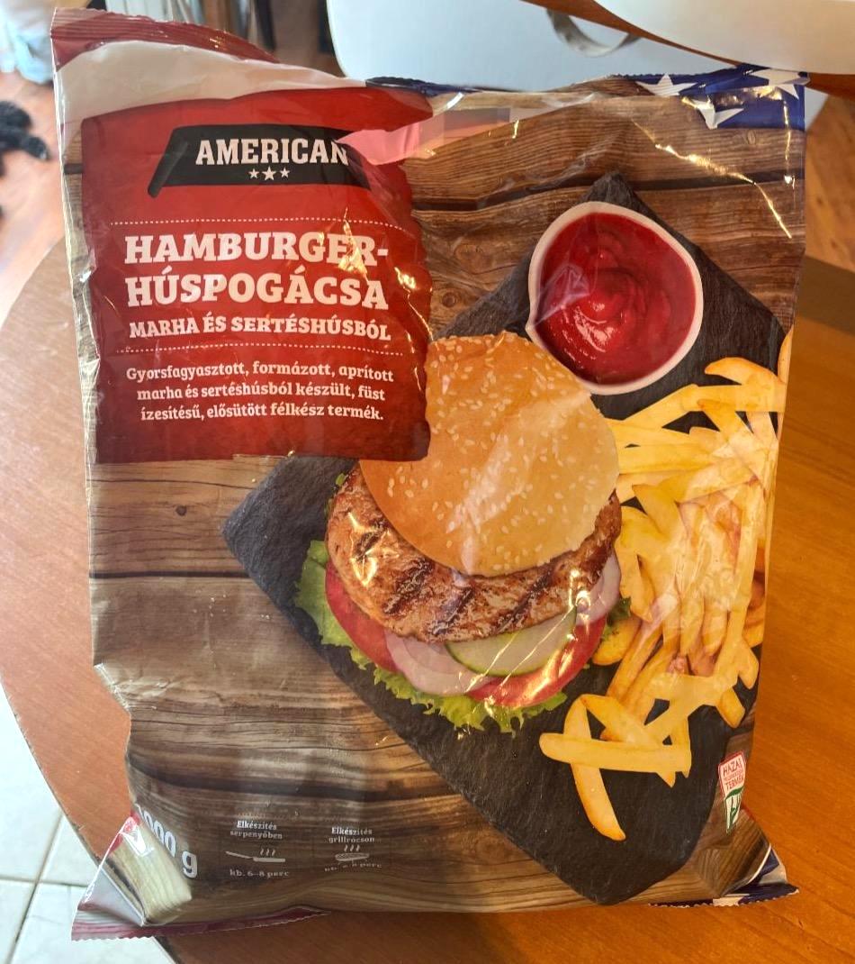 Képek - Hamburger-húspogácsa American