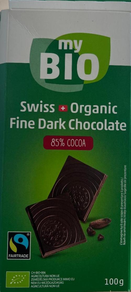 Képek - Swiss organic fine dark chocolate 85% cocoa My Bio