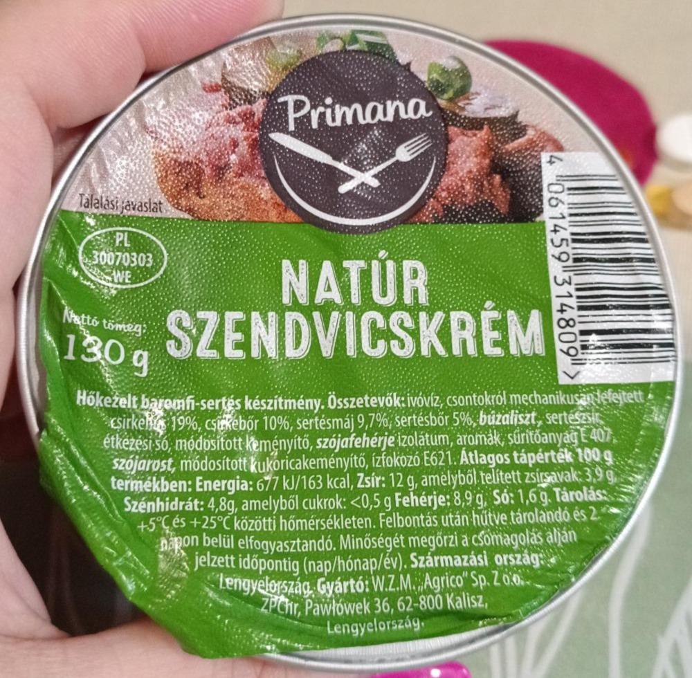 Képek - Primana Natúr Szendvicskrém