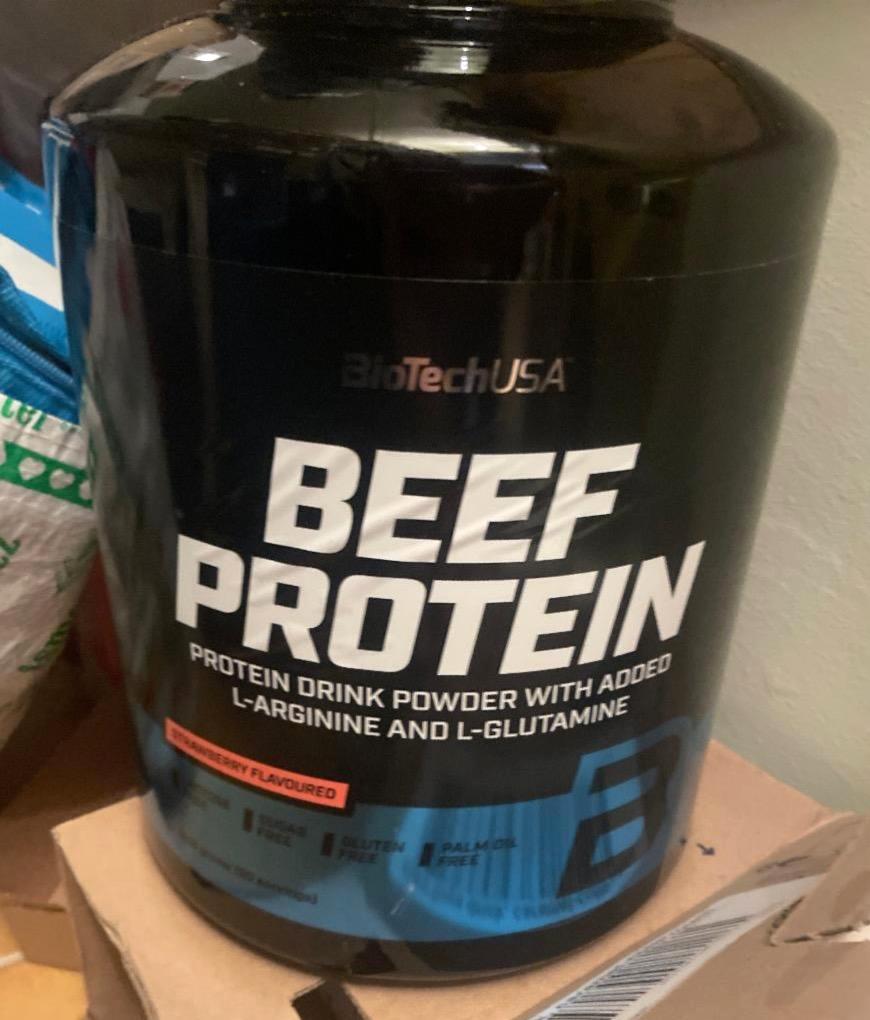 Képek - Beef protein Strawberry BioTechUSA