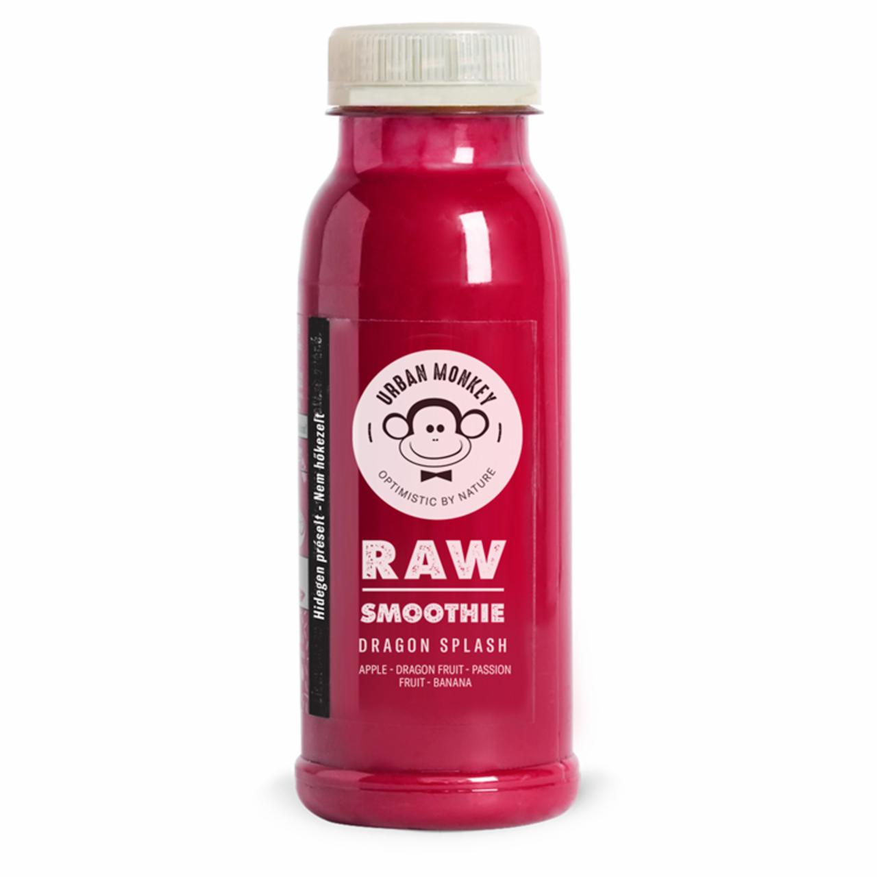 Képek - Urban Monkey Raw Smoothie Dragon Splash vegyes gyümölcskészítmény 250 ml