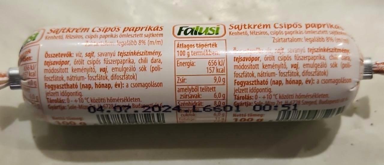 Képek - Sajtkrém csípős paprikás Falusi