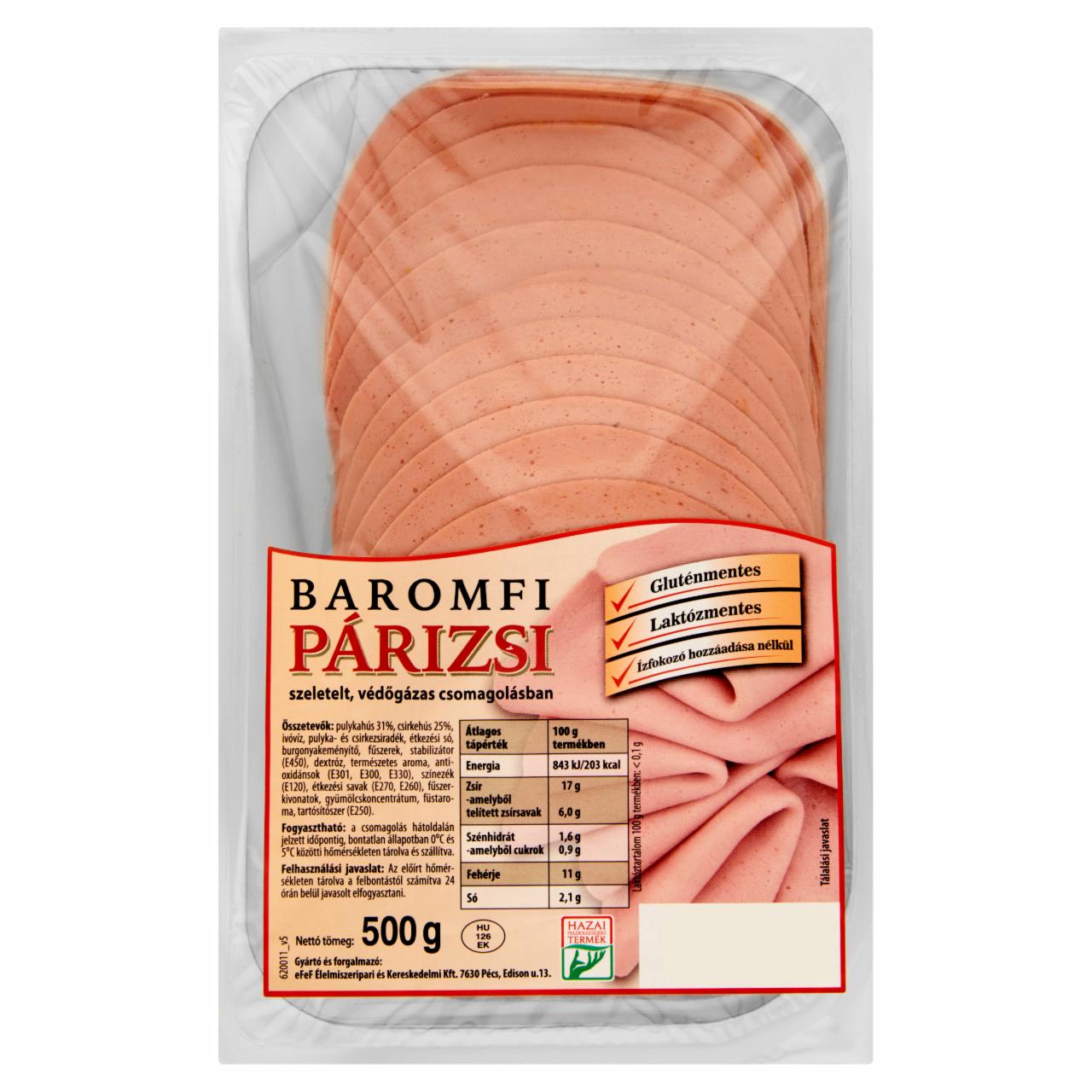 Képek - Szeletelt baromfi párizsi 500 g