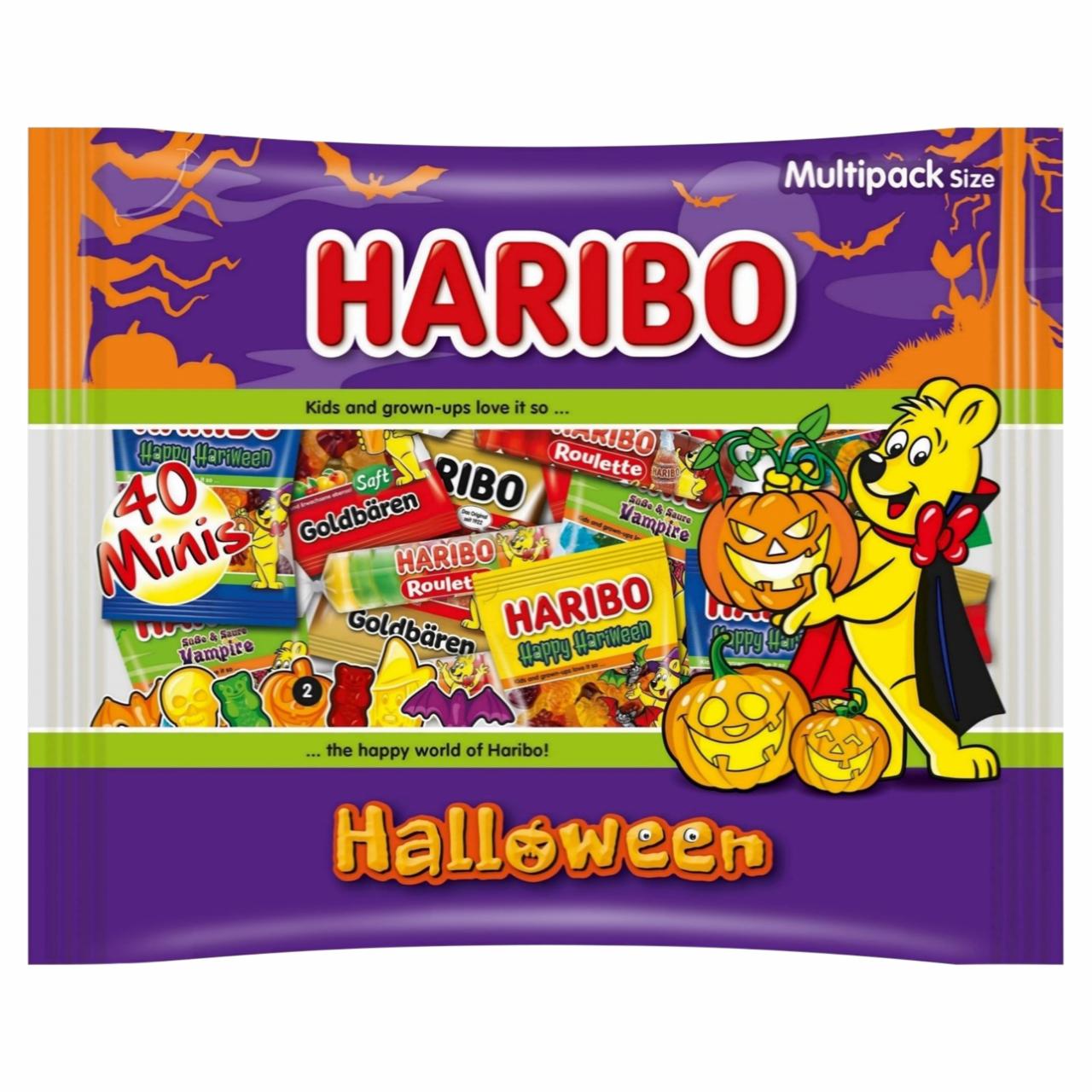 Képek - Haribo Halloween gyümölcsízű gumicukorka keverék, részben kóla ízesítéssel 630 g