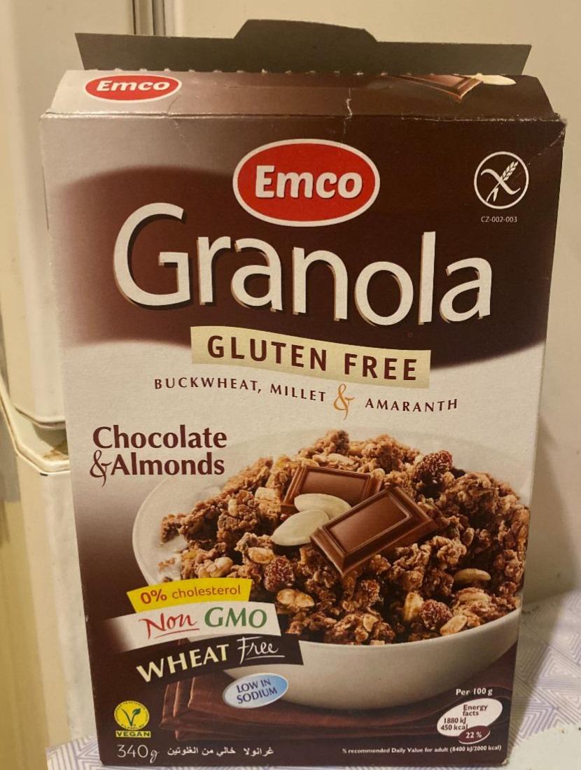 Képek - Emco Granola gluténmentes müzli csokoládéval és mandulával 340 g