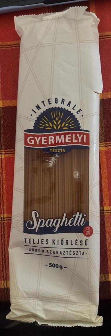 Képek - Spaghetti teljes kiőrlésű durum száraztészta Gyermelyi