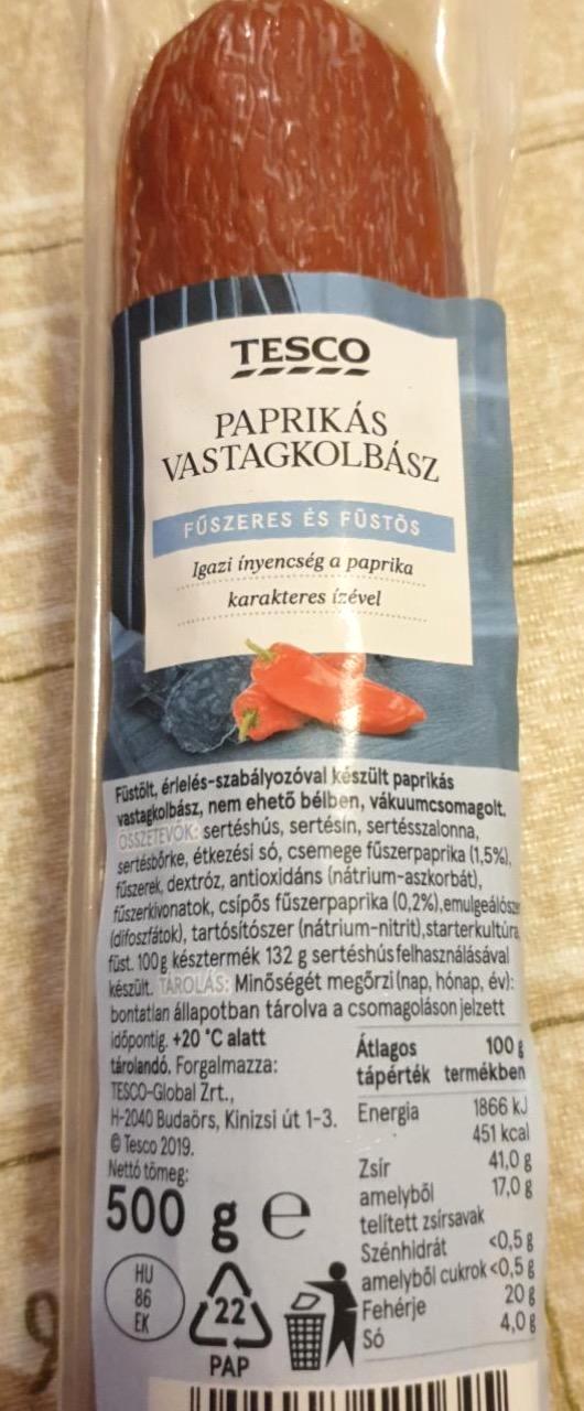 Képek - Paprikás vastagkolbász Tesco