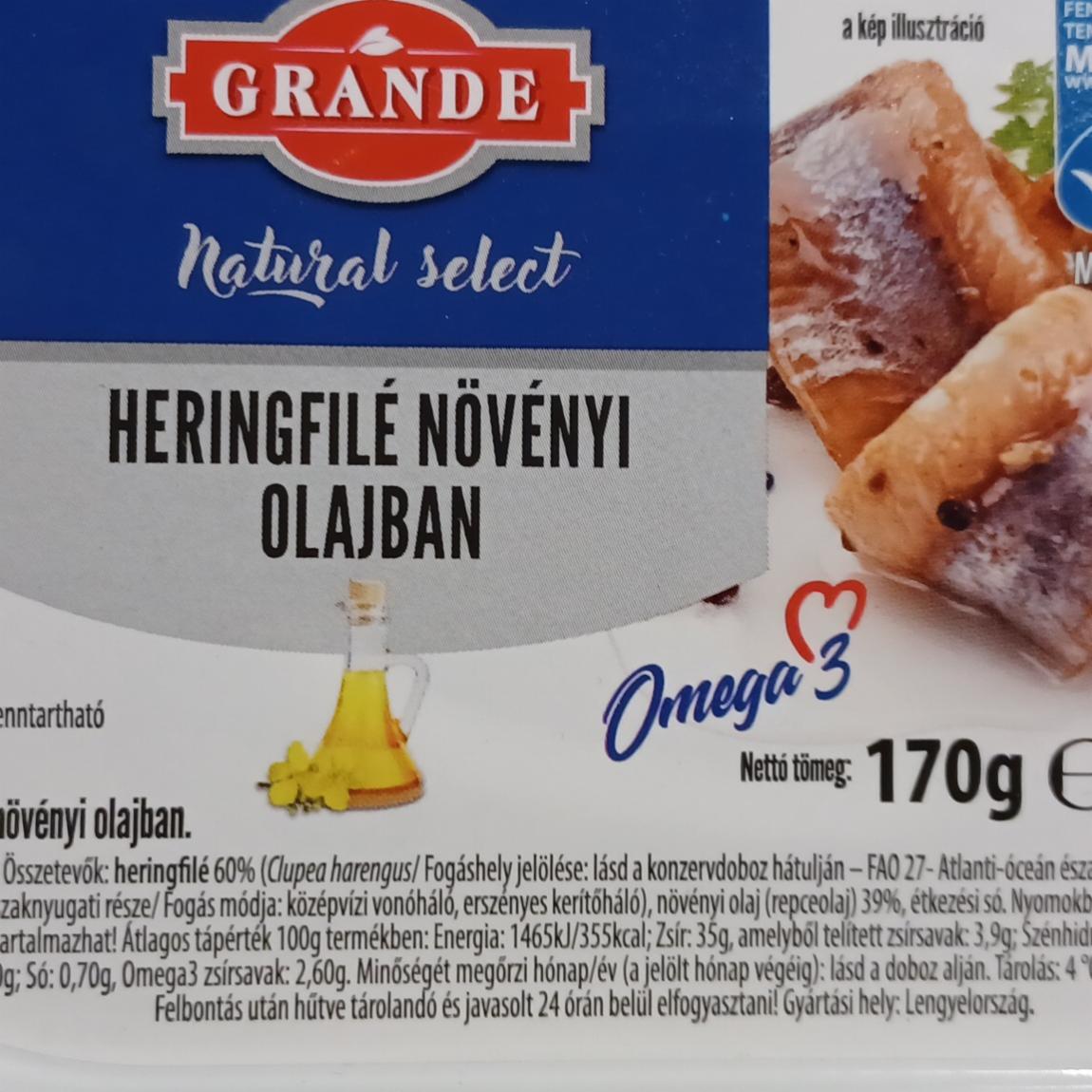 Képek - Heringfilé növényi olajban Grande