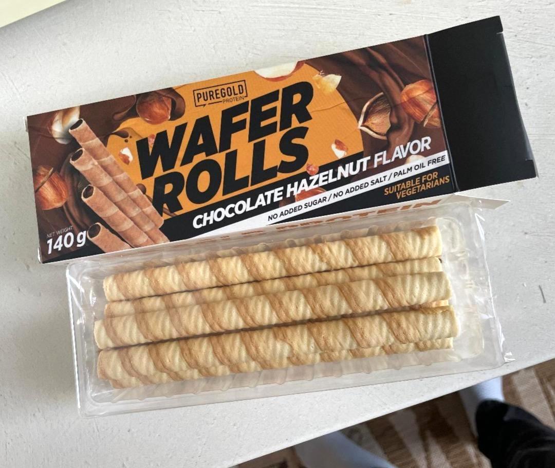 Képek - Wafer rolls Chocolate hazelnut flavor PureGold