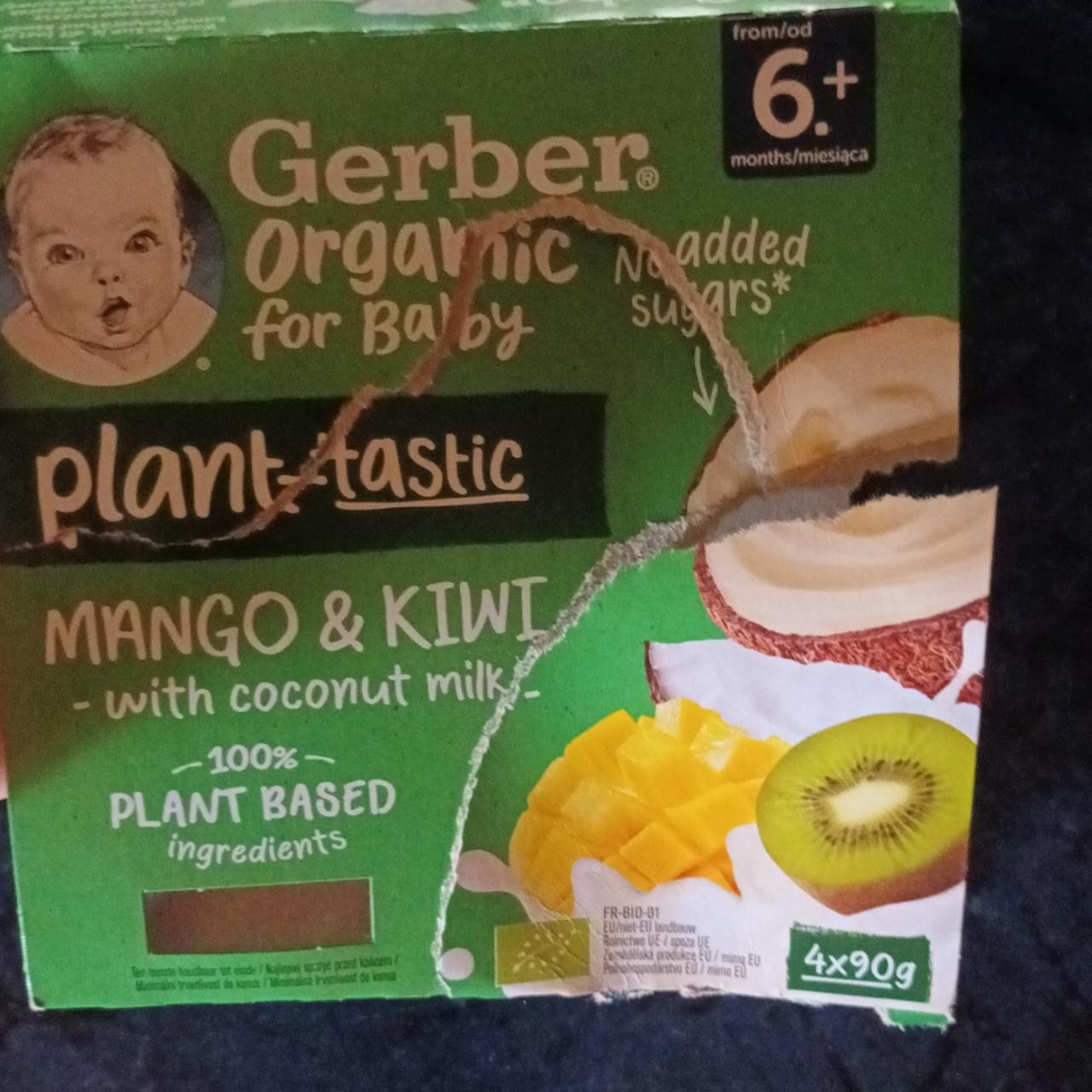 Képek - Mango & Kiwi with coconut milk Gerber Organic for baby